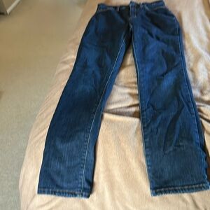 Eddie Bauer revival high-rise straight fleece line jeans size 4.